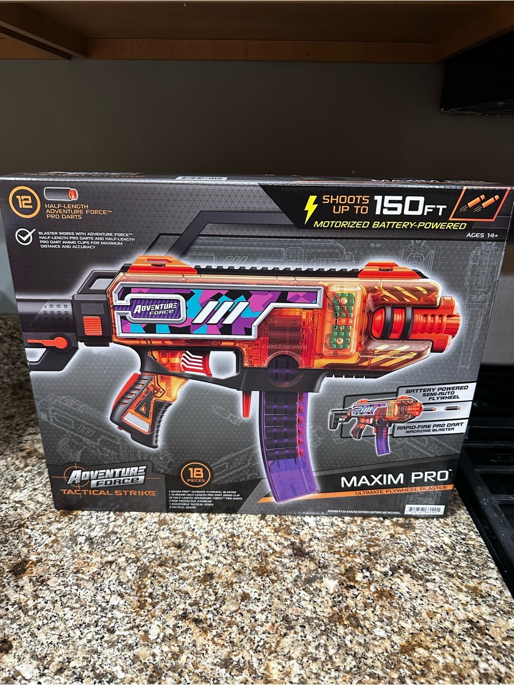Maxim Pro Motorized Blaster - Orange and Purple